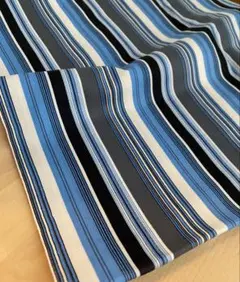 綿ストライププリント　90×74