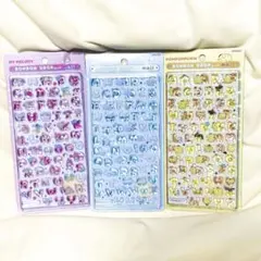 【正規品】ボンボンドロップシール　3枚セット文字 moji