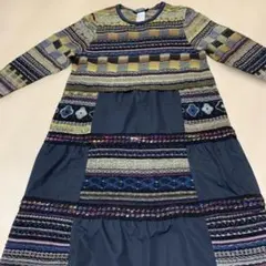 FUGAFUGA　ゆったり　ワンピース　フレア　エムアンドキョウコ　佐藤繊維 FUGAFUGA ゆったり ワンピース フレア エムアンドキョウコ 佐藤