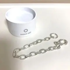 SASKIA DIEZ シルバー チェーンブレスレット 約18cm