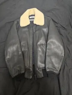 レザージャケット ムートン襟 中綿付き