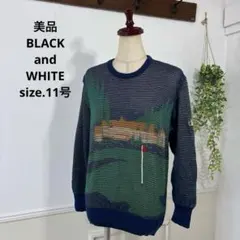 美品　BLACK andWHITE ニット　ルコック　フィラ