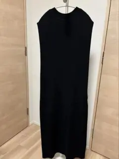 値下げ❗️PLST プラステ　UVカットレーヨンブレンドナローワンピース　黒　S