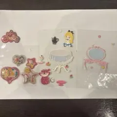 ディズニープリンセスシャカシャカシール・不思議の国のアリスぷっくりシールセット