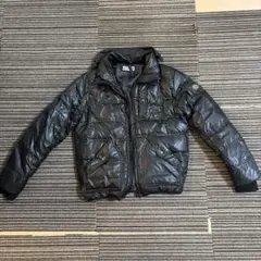 00s archive down jacket y2k 短丈 光沢 ファ - メルカリ