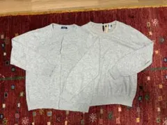 ALPHA CUBIC アンサンブル　ウール&カシミヤ　キズあり　サイズ３L