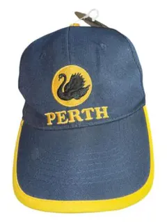 PERTH スワン刺繍キャップ ネイビー