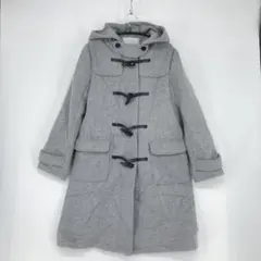 新品タグ付き❗️ナチュラルビューティーベーシック　ダッフルコート　ロング　グレー 2025年最新】NATURAL BEAUTY BASIC レディース ダッフルコートの