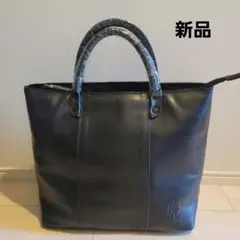 新品 トートバッグ 髭バッグ 濃紺