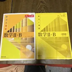 【書き込みなし】新課程 チャート式数学 II+B（黄色チャート）解答編付き