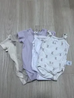ベビー肌着セット 70cm うさぎ柄