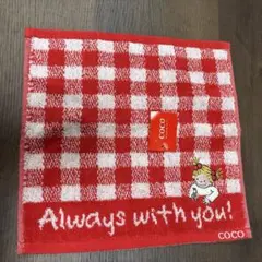 ココちゃん　タオルハンカチ　ハンドタオル　coco
