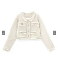 フリンジショート丈ニットカーディガン[dr482]