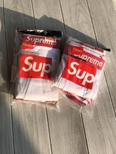 SUPREME ボクサーパンツ Sサイズ 白 2枚
