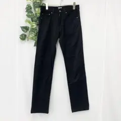 美品✨ ポールスミス ジーンズ パンツ ブラック レザー ストレート テーパードのサムネイル