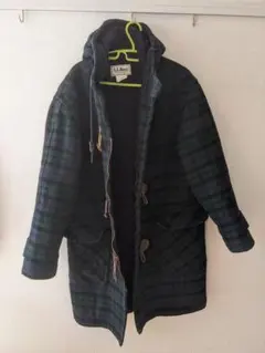 L.L.Bean チェック柄ダッフルコート MEDIUM