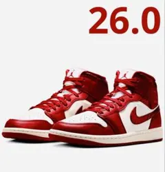 ■新品26.0cm■ナイキ エア ジョーダン１MID SE チームレッド