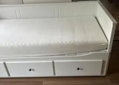 ①IKEA イケア HEMNES ヘムネス デイベッド ホワイト 伸縮ベッド
