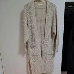 SHOO・LA・RUE ケーブル編み ロングカーディガン