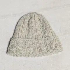 Global Work クリーム色 ニット帽