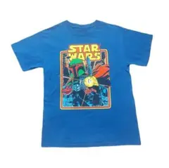 STAR WARS スターウォーズ 半袖Tシャツ Mサイズ 青 ボバ・フェット