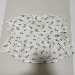 テータテート　teteatete 花柄ブラウス シャツ 80