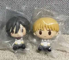 進撃の巨人 一番くじ ちょこのっこフィギュア2種セット ミカサ アルミン