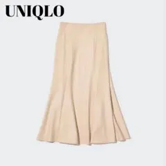 ユニクロ UNIQLO マーメイドスカート Sサイズ アイボリー シンプル 上品