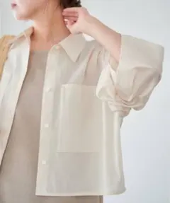 COHINA ベーシックラミーシャツ ライトイエロー - メルカリ