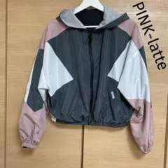 美品 PINK-latte フード付きリバーシブル カジュアルジャケット