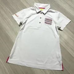 ★VIVA HEART★ゴルフ半袖ポロシャツ　レディース　サイズ40(M) 白