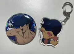 チェーンソーマン ビーム ラメキラ缶バッジ アクリルキーホルダー レゼ篇