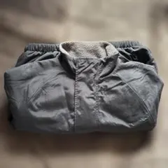 リバーシブル ナイロン×フリース トラックブルゾン ボア ブラック