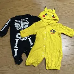 ピカチュウ ハロウィンコスプレ2枚セット