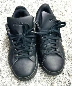 adidas cloudfoam ブラック スニーカー　26.5cm メンズ