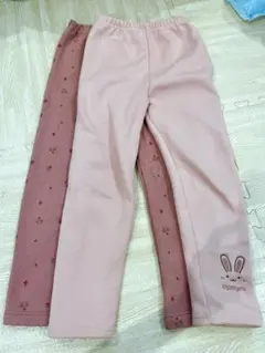 裏起毛　レギンスパンツ　2本セット