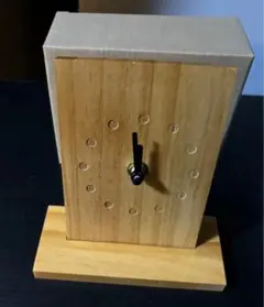 【新品】　WOOD CLOCK 木製置時計 10×4×15cmのサムネイル