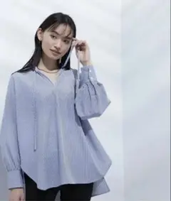 ナローリボンストライプチュニック NATURAL BEAUTY BASIC