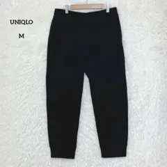 UNIQLO ユニクロ ストレッチフリースイージーアンクルパンツ ブラック M