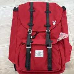 新品　PLAYBOY CORDURA リュック レッドのサムネイル