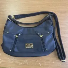 ブラック ショルダーバッグ 合成皮革