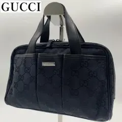 GUCCI グッチ ジャッキー GGキャンバス トートバッグ ブラック - メルカリ