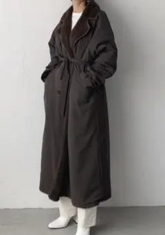 完売品☆jun mikami ジュンミカミアルパカライナーコート ボアコート