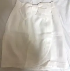 ByeBye フレアミニスカート M リボン付き ポリエステル100%