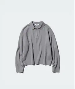 UNIQLO スムースコットンリラックスポロセーター