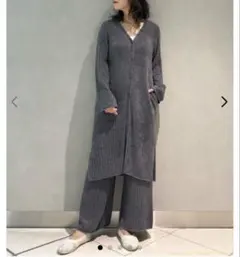 【上下セット販売】調温スムーズィーロングカーディガン ロングパンツセット売り