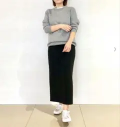 UNIQLOウォッシャブル ミラノリブ クルーネック セーター メンズS
