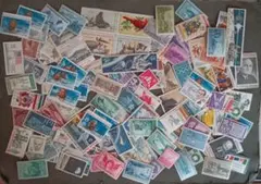 海外切手アメリカ未使用100枚位