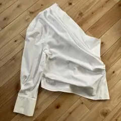 試着程度♡ZARAワンショルダー♡変形シャツM エレガント セクシー