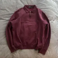 90s Polo Ralph Lauren スウェットポロ サイドポケット付